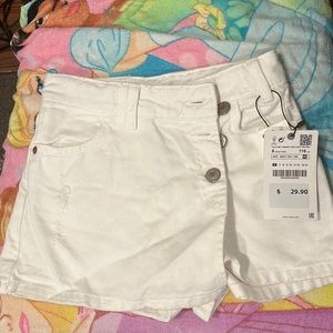 White Zara skort